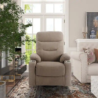 Clihome Fauteuil inclinable de massage électrique doux rembourré avec porte-gobelet
