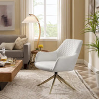 Fauteuil pivotant Art Leon en similicuir