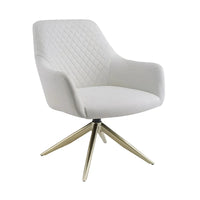 Fauteuil pivotant Art Leon en similicuir