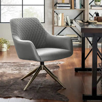 Fauteuil pivotant Art Leon en similicuir