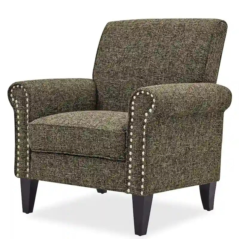 Fauteuil à accoudoirs roulés Herve Copper Grove