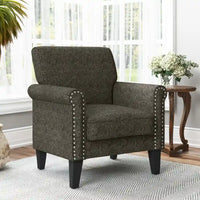 Fauteuil à accoudoirs roulés Herve Copper Grove