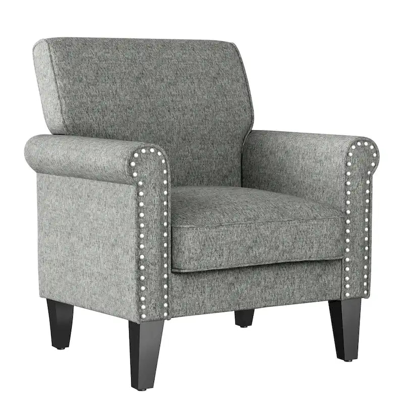 Fauteuil à accoudoirs roulés Herve Copper Grove