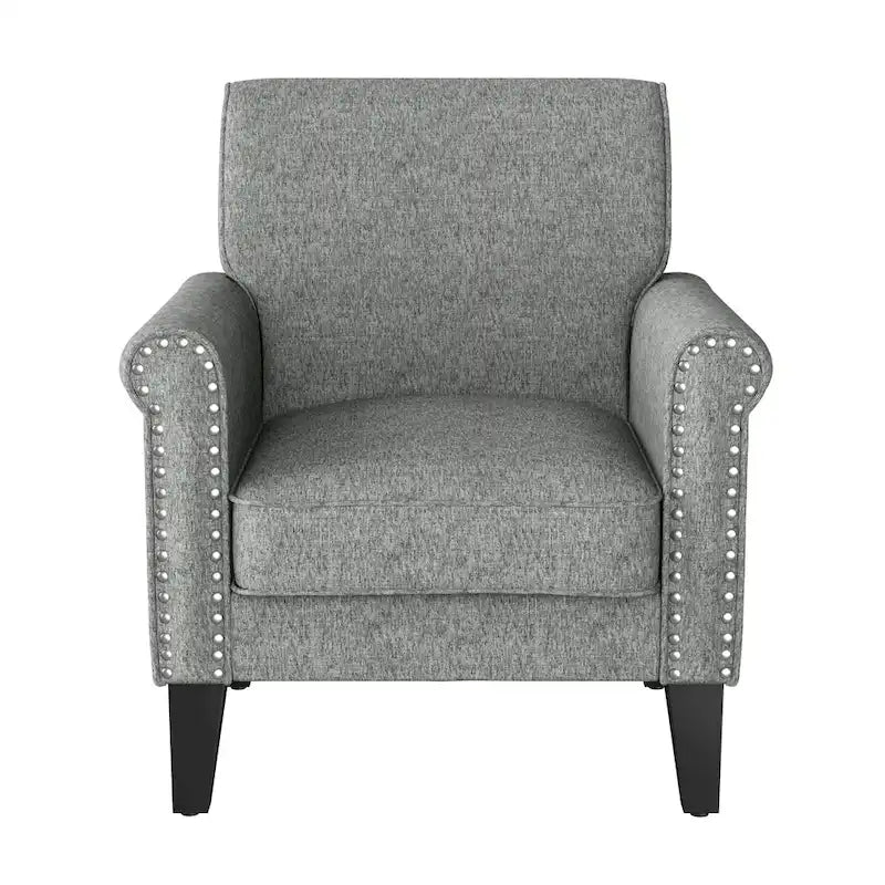 Fauteuil à accoudoirs roulés Herve Copper Grove