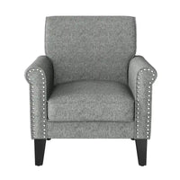 Fauteuil à accoudoirs roulés Herve Copper Grove