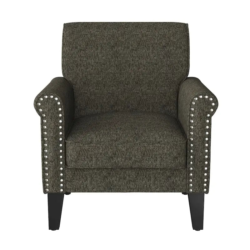 Fauteuil à accoudoirs roulés Herve Copper Grove