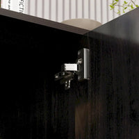 Buffet avec 3 tiroirs et 2 portes, expresso/blanc