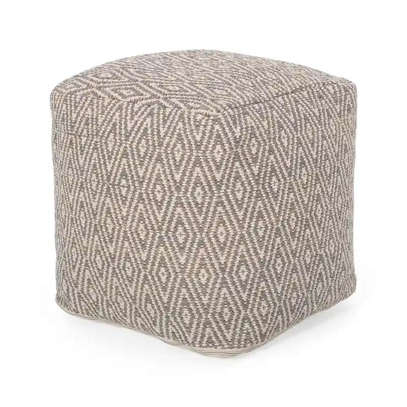 Poufs en coton faits à la main Boven par Christopher Knight Home