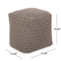 Poufs en coton faits à la main Boven par Christopher Knight Home