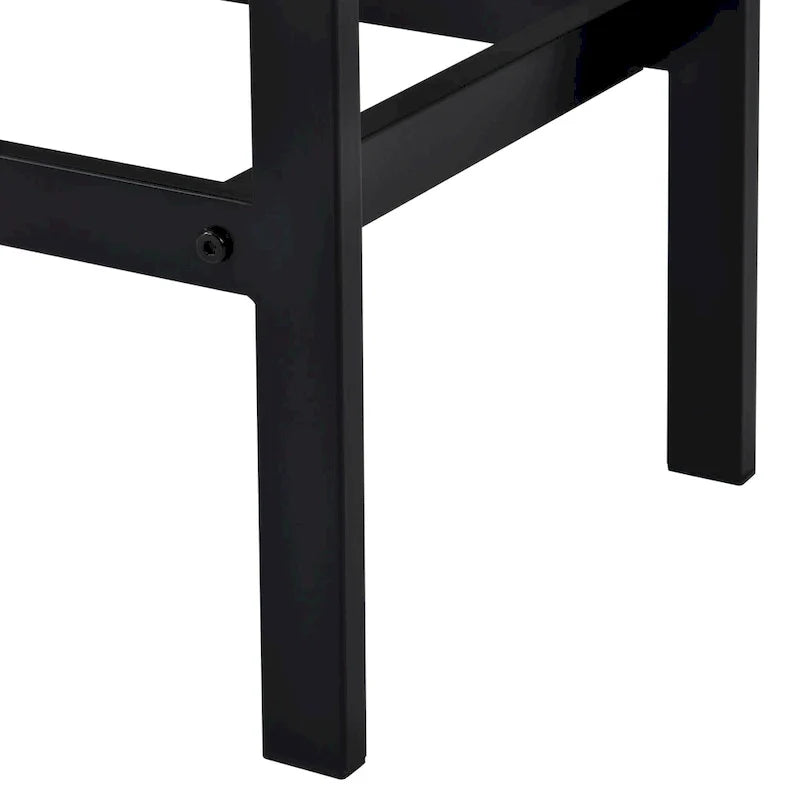 Ensemble de table à manger extra-longue avec 3 tabourets pub