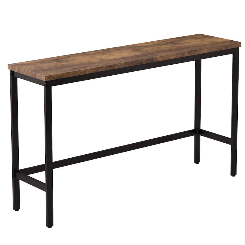 Ensemble de table à manger extra-longue avec 3 tabourets pub