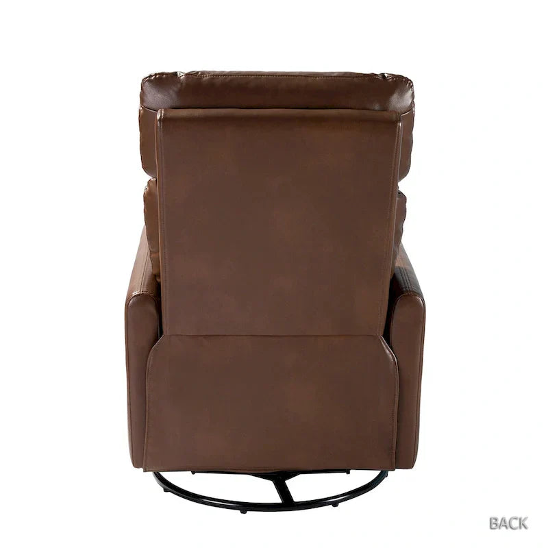 Lyle Fauteuil inclinable pivotant manuel avec base métallique