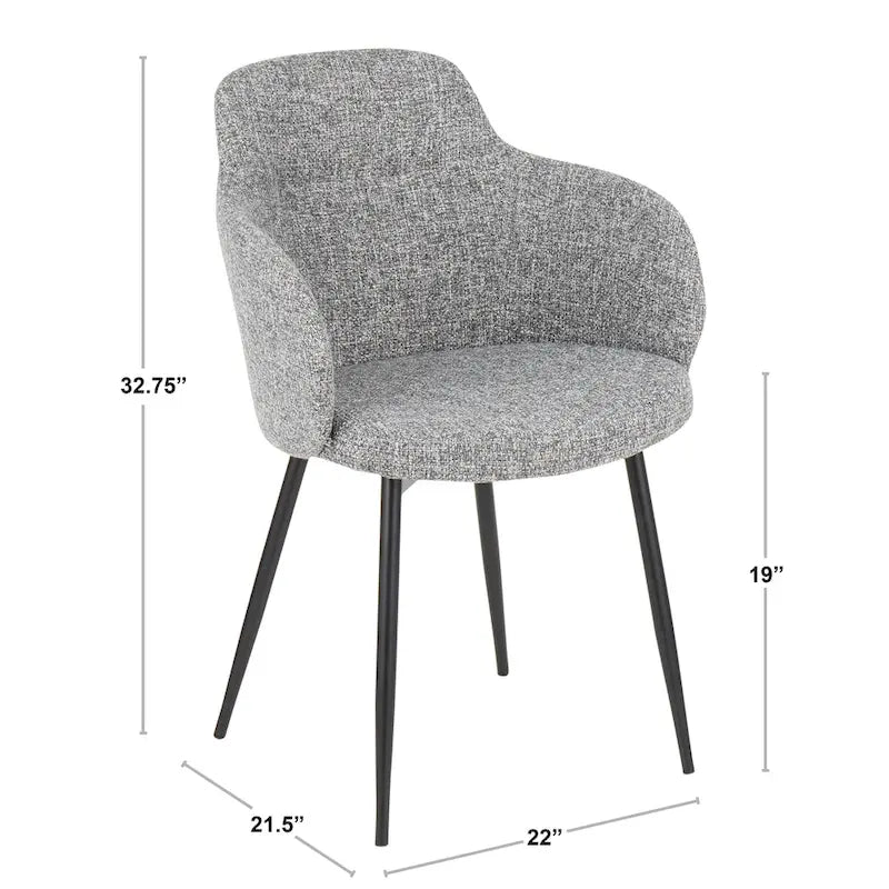 Carson Carrington Iglabo Chaise industrielle rembourrée