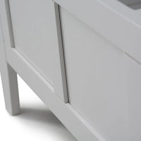 WYNDENHALL Riverside Banc de rangement contemporain en bois massif pour entrée de 122 cm de large - 51 cm de large