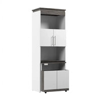 Meuble de rangement haut Orion 30W avec portes et bureau pliant par Bestar
