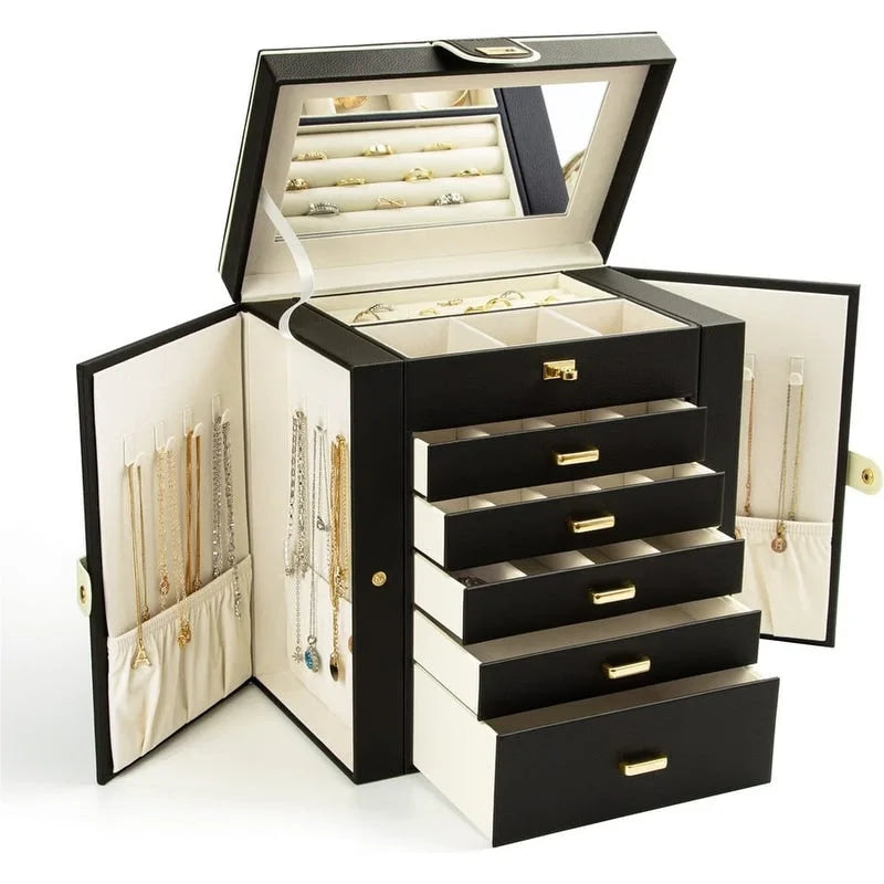 Boîte à bijoux pour femme - 6.8P x 10.6L x 11.4H