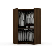 Ensemble de 3 armoires d'angle Mulberry modernes à 4 tiroirs, à 3 sections