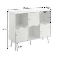 Meuble console desserte Xtra Storage Cube Organizer avec 3 casiers et 3 placards