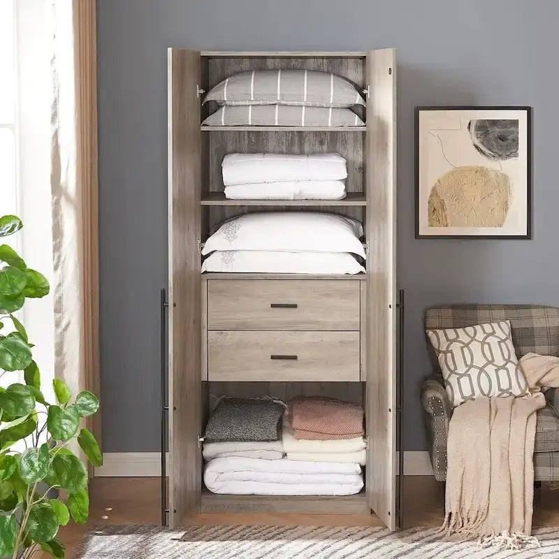 Garde-robe penderie autoportante Manhattan Comfort Lee Modern 1.0