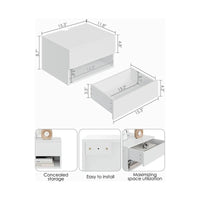 Table de chevet flottante moderne