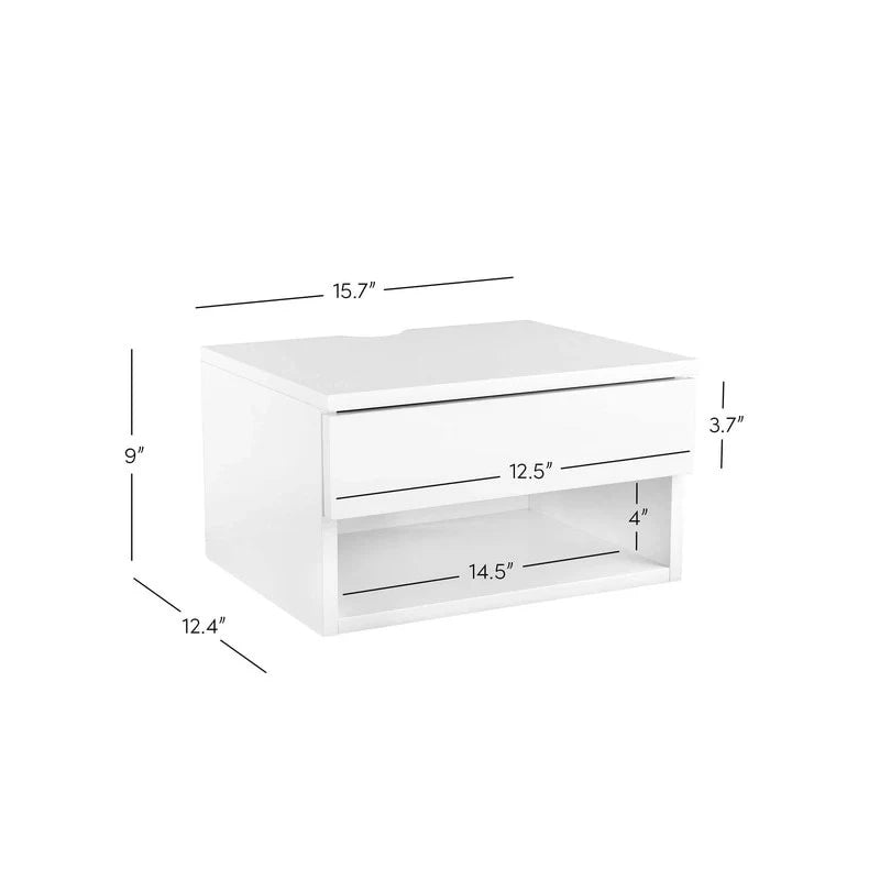 Table de chevet flottante moderne