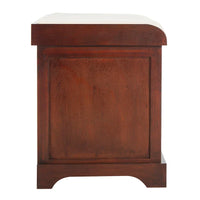 SAFAVIEH Euphemia Banc de rangement tressé marron - 33,5 x 16,1 x 19,9 - 34Lx16Px20H