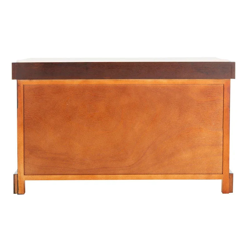 SAFAVIEH Euphemia Banc de rangement tressé marron - 33,5 x 16,1 x 19,9 - 34Lx16Px20H
