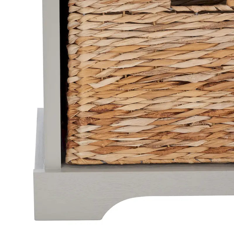 SAFAVIEH Euphemia Banc de rangement tressé marron - 33,5 x 16,1 x 19,9 - 34Lx16Px20H
