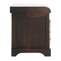 SAFAVIEH Euphemia Banc de rangement tressé marron - 33,5 x 16,1 x 19,9 - 34Lx16Px20H