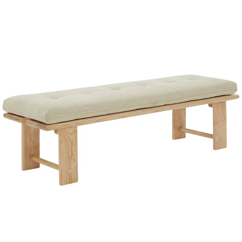 Banc coussin moderne Rasema SAFAVIEH Couture - 154,4 cm L x 48 cm P x 46 cm H - 61Lx19Px18H