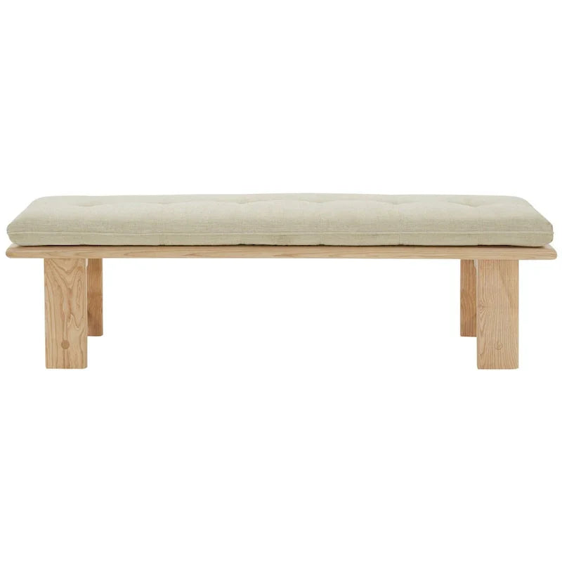 Banc coussin moderne Rasema SAFAVIEH Couture - 154,4 cm L x 48 cm P x 46 cm H - 61Lx19Px18H
