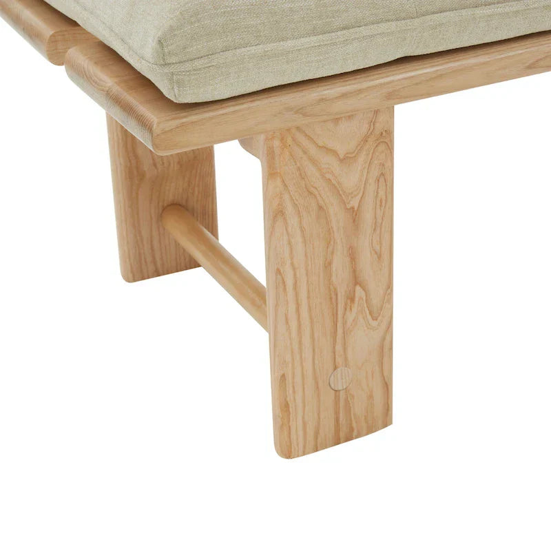 Banc coussin moderne Rasema SAFAVIEH Couture - 154,4 cm L x 48 cm P x 46 cm H - 61Lx19Px18H