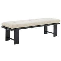 Banc coussin moderne Rasema SAFAVIEH Couture - 154,4 cm L x 48 cm P x 46 cm H - 61Lx19Px18H