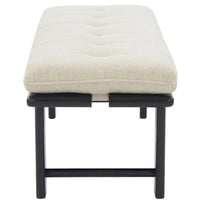 Banc coussin moderne Rasema SAFAVIEH Couture - 154,4 cm L x 48 cm P x 46 cm H - 61Lx19Px18H