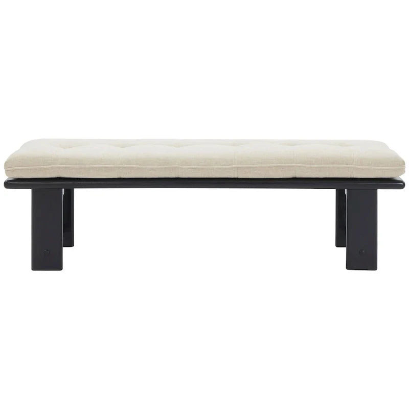 Banc coussin moderne Rasema SAFAVIEH Couture - 154,4 cm L x 48 cm P x 46 cm H - 61Lx19Px18H