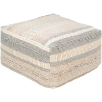 Pouf carré en patchwork de 60 cm Attia Farmhouse