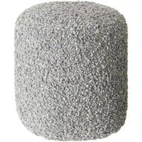 Pouf Mohave Shaggy Boucle 46 cm en polyester
