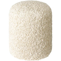 Pouf Mohave Shaggy Boucle 46 cm en polyester