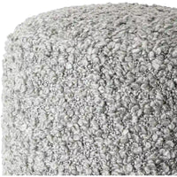 Pouf Mohave Shaggy Boucle 46 cm en polyester