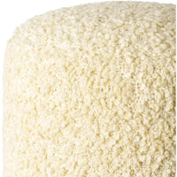 Pouf Mohave Shaggy Boucle 46 cm en polyester