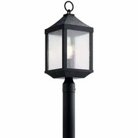 Springfield 1 Lumière Lampadaire Noir Vieilli