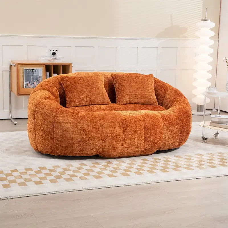 Pouf poire pour adultes - Canapé moelleux multicolore