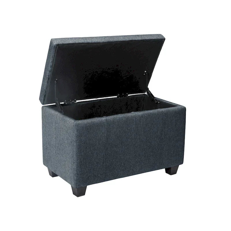 Banc de rangement Porthos Home Vivi en tissu à couvercle basculant