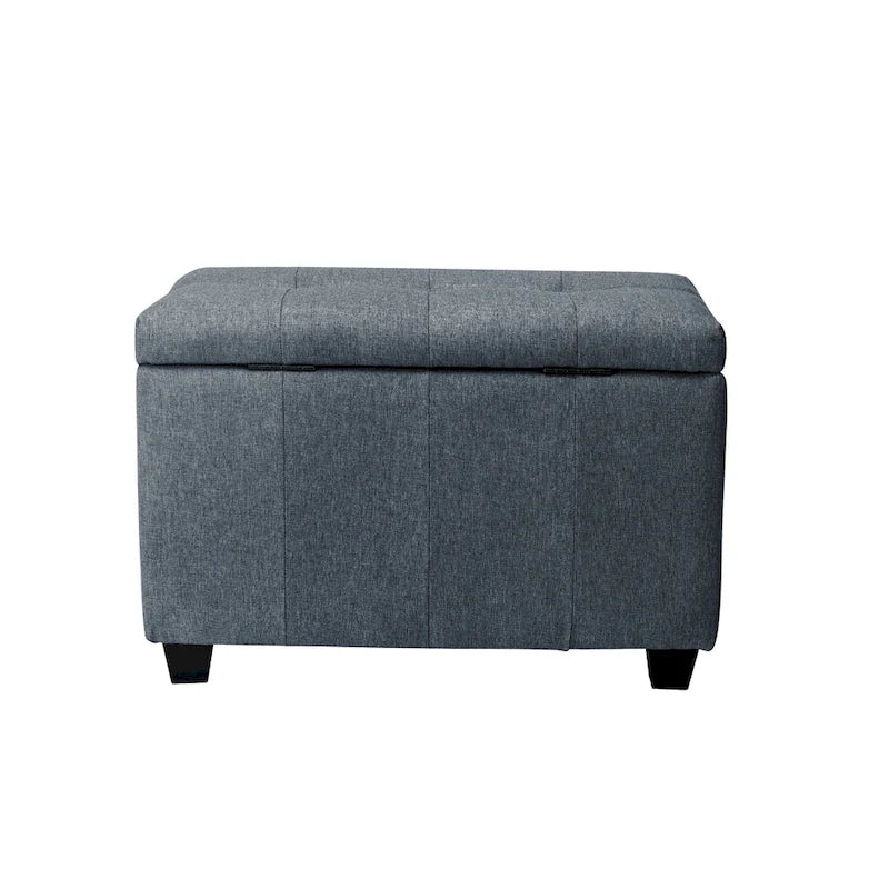 Banc de rangement Porthos Home Vivi en tissu à couvercle basculant