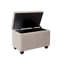 Banc de rangement Porthos Home Vivi en tissu à couvercle basculant