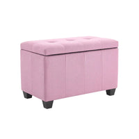 Banc de rangement Porthos Home Vivi en tissu à couvercle basculant