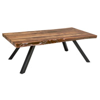 Table basse rectangulaire Reese Live Edge en acacia naturel