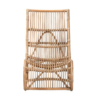 Genera Fauteuil de détente bohème moderne en rotin naturel