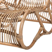 Genera Fauteuil de détente bohème moderne en rotin naturel