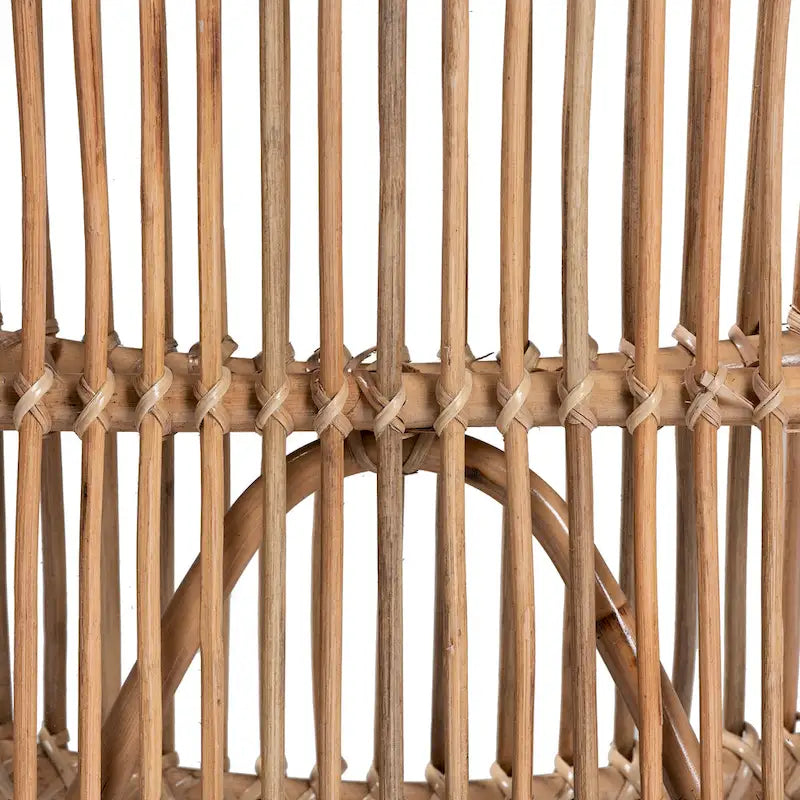 Genera Fauteuil de détente bohème moderne en rotin naturel